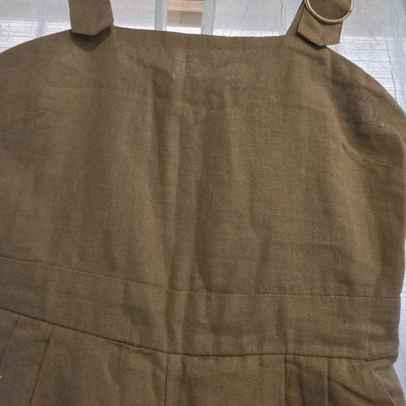 Elegant Khaki Women's Jumpsuit - Picture 3 of 7